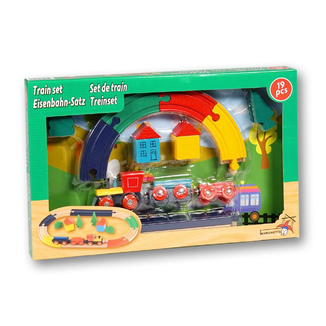 Spielzeugeisenbahn aus Holz