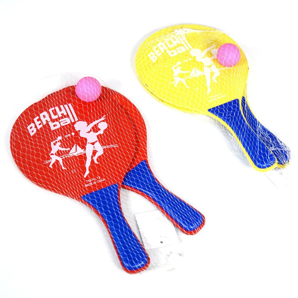 Strand-Tennis mit Holzgriffen