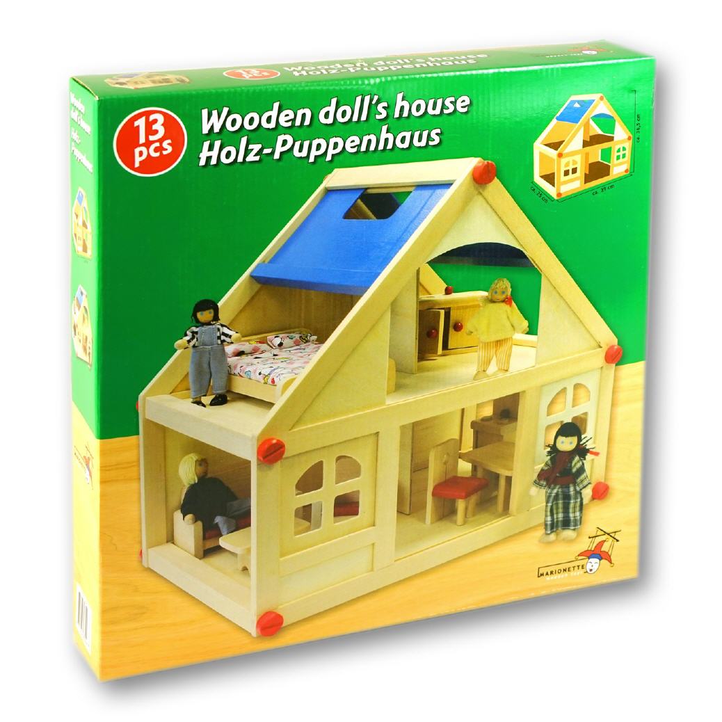 Holz-Puppenhaus