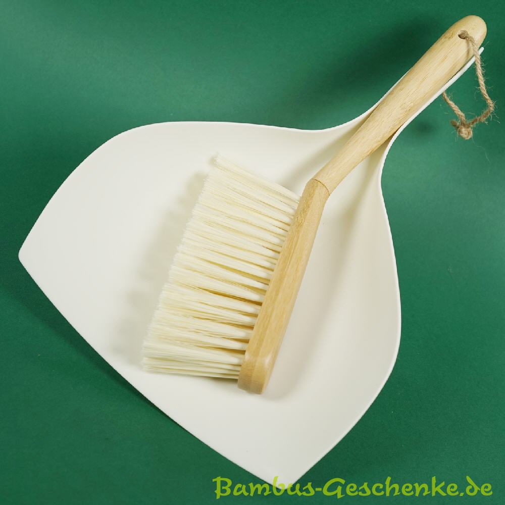 Bambus-Besen mit Schaufel Kehrset