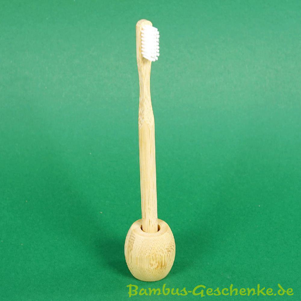 Bambus-Zahnbürsten-Set mit Aufsteller