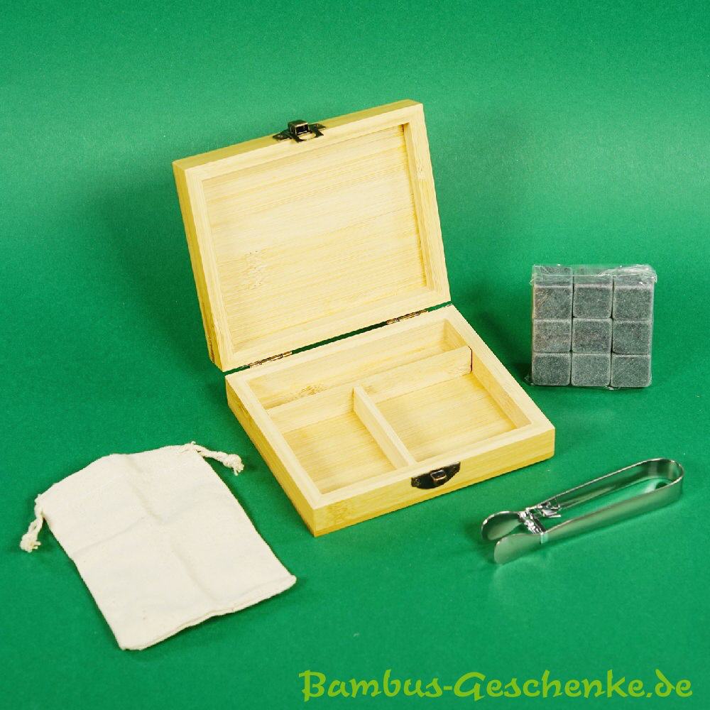 Bambus-Geschenkset Eiswürfel-Set