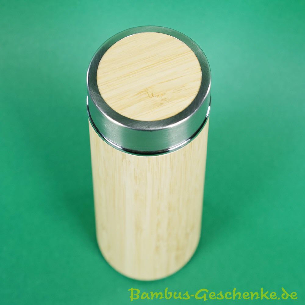 Bambus-Isolierbecher 350 ml von oben