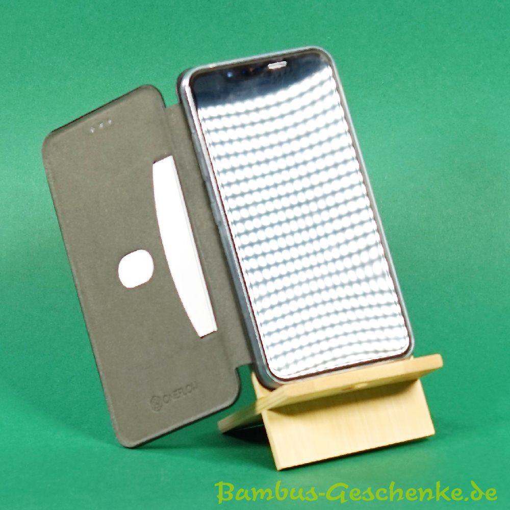 Bambus-Handyhalter