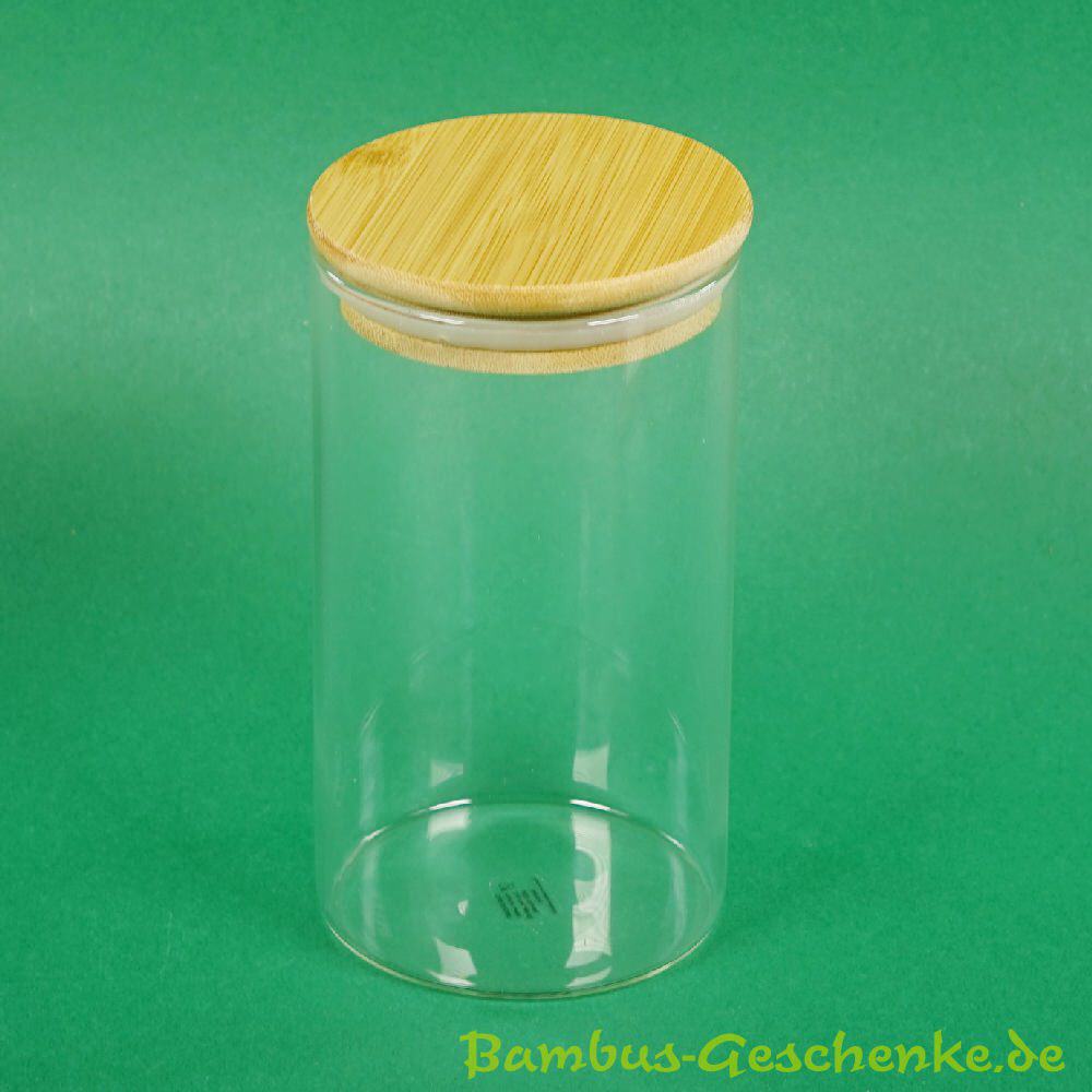 Glas-Vorratsdose mit Bambus-Deckel 700 ml