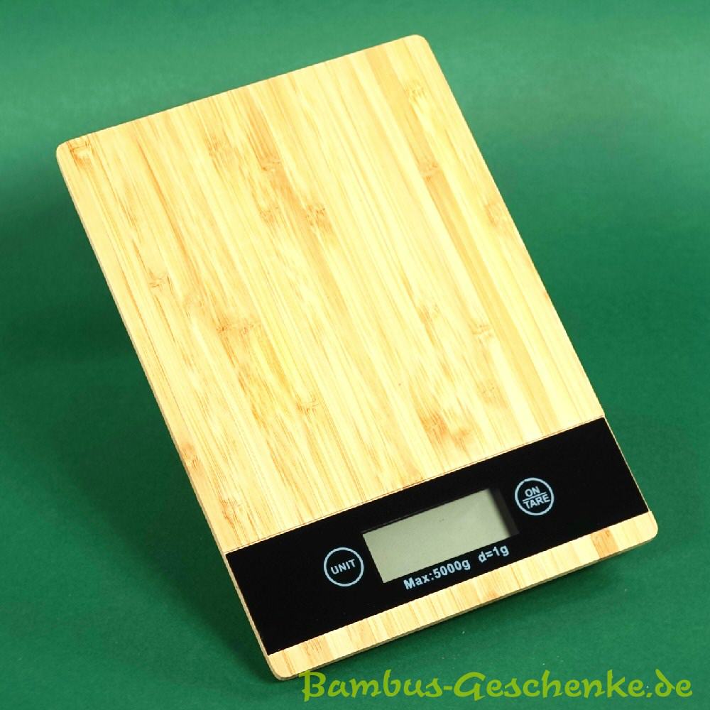 Bambus-Küchenwaage