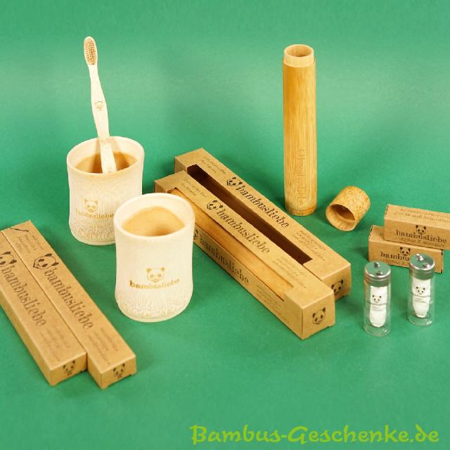 Bambus-Geschenkset "Zahnpflege"