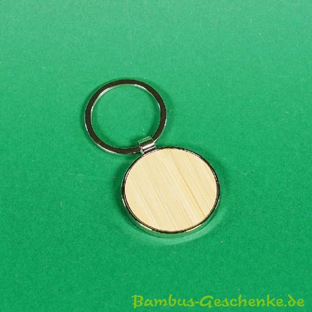 Bambus-Schlüsselanhänger rund