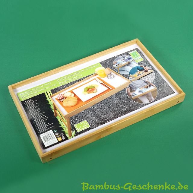Bambus-Tisch-Serviertablett