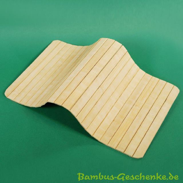 Bambus-Ablage flexibel hell für Sofa & Sessel