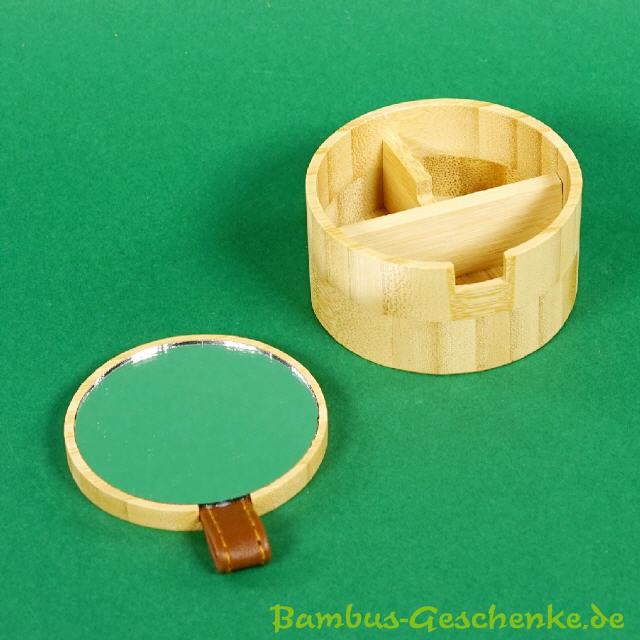 Bambus-Schmuckkästchen rund