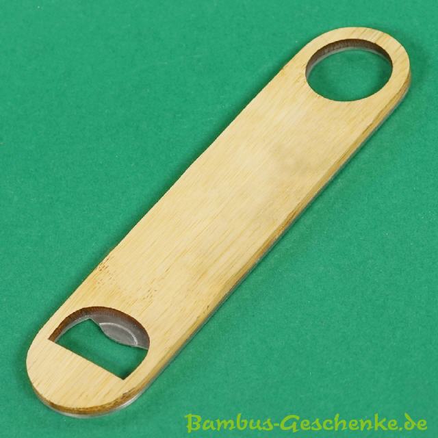 Doppelflaschenöffner Bambus-Edelstahl